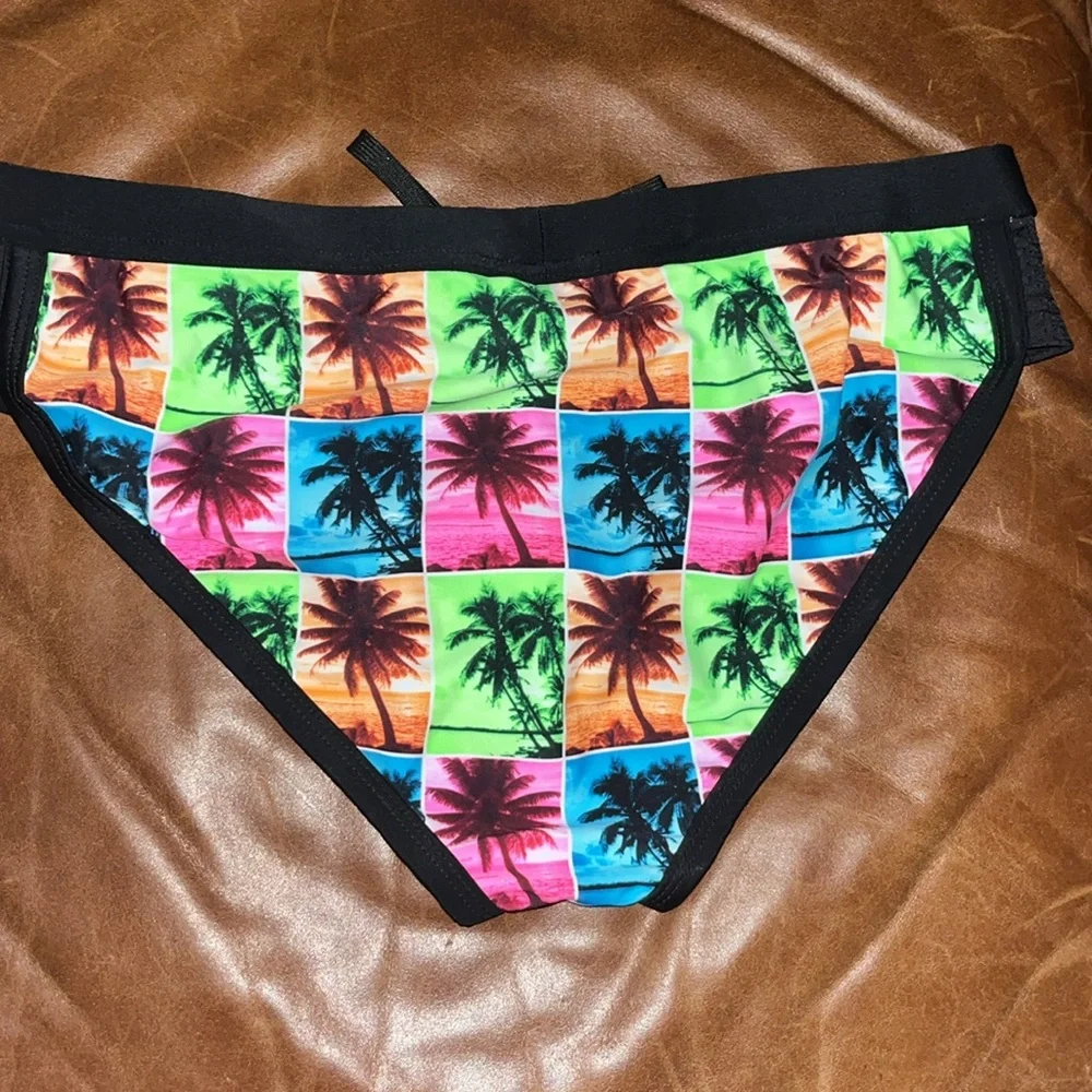 🌴 Andrew Christian island palms bikini swim brief